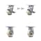 Service Caster 4 Inch Nylon Caster Set with 2 Brakes/Swivel Lock 2 Rigid SCC-30CS420-NYB-TLB-BSL-2-R-2 - alternate 4
